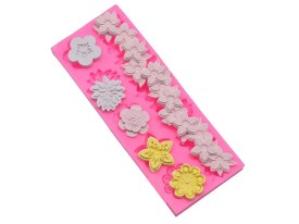 Molde silicona guarda encaje flor